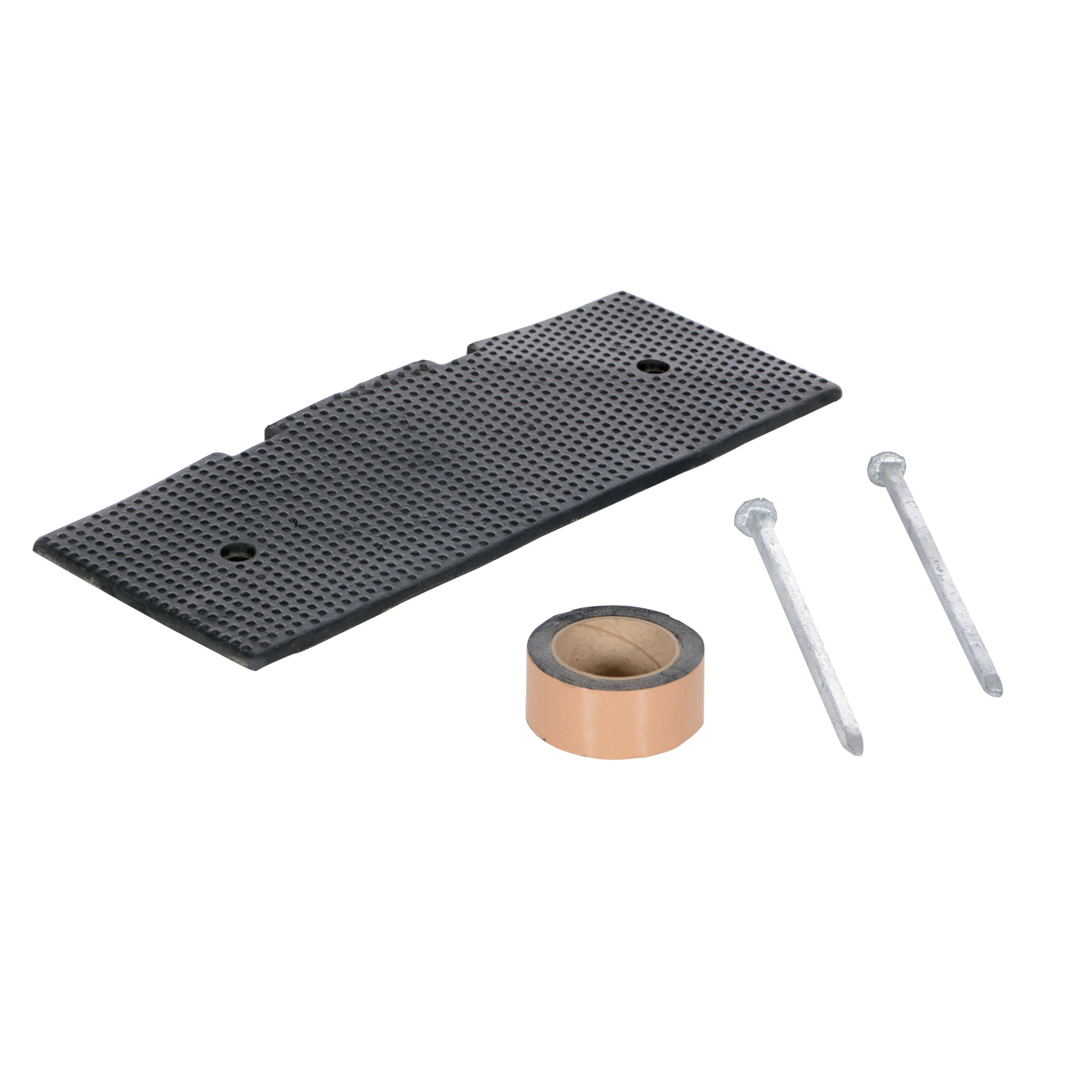Vestil Rubber Female End Cap Asphalt Hardware 8-7/8 In. x 23-1/2 In. x 1-5/8 In. 40000 Lb. Capacity Black